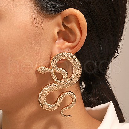 Alloy Stud Earrings EJEW-R021-03KCG-01-1
