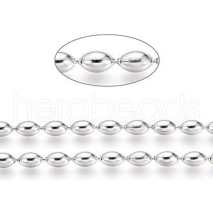 Non-Tarnish 304 Stainless Steel Ball Chains CHS-L024-024A-1