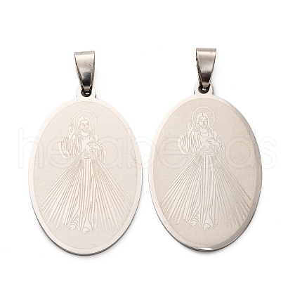 201 Stainless Steel Pendants STAS-V014-06C-P-1