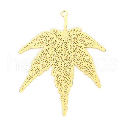 Brass Filigree Big Pendants KKC-T003-20G-1