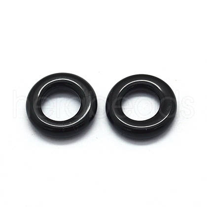 Natural Dyed & Heated Black Agate Charms G-E515-12A-1