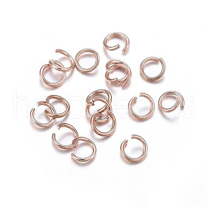 304 Stainless Steel Jump Rings STAS-O107-06RG-C-1