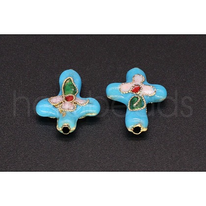 Handmade Cloisonne Beads FIND-PW0024-25C-1