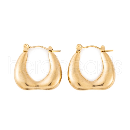 Ion Plating(IP) 304 Stainless Steel Hoop Earrings for Women EJEW-P279-26G-1