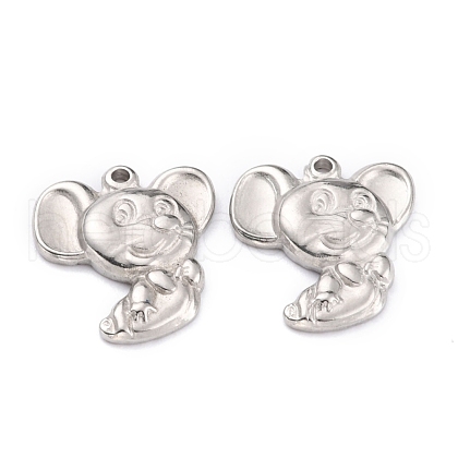 Non-Tarnish 304 Stainless Steel Pendants STAS-O145-38P-1