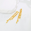 Fashionable Brass Round Tassel Stud Earrings MY1502-2