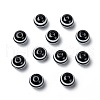 Round Striped Resin Beads X-RESI-R158-10mm-11-2