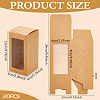 Kraft Paper Candy Boxes with PVC Clear Window CON-WH0097-07A-02A-2