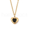 Heart 304 Stainless Steel Micro Pave Cubic Zirconia Pendant Necklaces & Bracelets & Stud Earrings Sets for Women SJEW-C004-13G-04-2