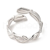 Non-Tarnish 201 Stainless Steel Open Cuff Ring RJEW-E063-50P-3