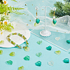 SUNNYCLUE 100Pcs Transparent Glass Pendants GLAA-SC0002-45-4