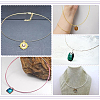 Unicraftale 60Pcs 6 Colors Stainless Steel Wire Necklace Cord DIY Jewelry Making TWIR-UN0001-13A-6