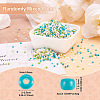 Opaque Glass Round Seed Beads GLAA-TAC0025-07A-03-4