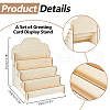 4 Tier Wooden Greeting Card Display Stand ODIS-WH0022-31-2