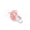 Glass Seed Beaded Jellyfish Pendants PALLOY-MZ00706-04-3