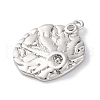 Brass Pendants With Clear Cubic Zirconia KK-S403-05P-2