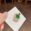 Special-Interest Brass Cubic Zirconia Finger Rings FS-WG96586-02-1