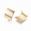 Brass Stud Earring Findings KK-N233-018-NF-3