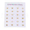 304 Stainless Steel Ear Studs X-EJEW-E225-01G-3