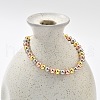 Long-Lasting Plated Brass Beads Slider Bracelets for Women BJEW-K268-03-3