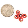 Seed Beads Beaded Charms PALLOY-MZ00320-01-2