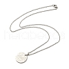 Non-Tarnish Constellation Pendant Necklaces NJEW-S422-04P-01-3