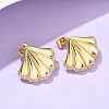 Brass Clear Cubic Zirconia Stud Earrings EJEW-Q017-05B-G-3