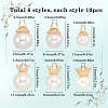 SUNNYCLUE 60Pcs 6 Styles Alloy Pendants FIND-SC0009-68-2