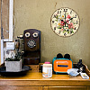 MDF Printed Wall Clock HJEW-WH0058-025-7