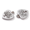 Non-Tarnish 304 Stainless Steel Charms STAS-Y002-05P-2