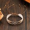 Bohemian Style Glass Seed Beads Braided Bead Braclets for Women NU9634-1-1