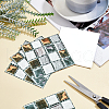 Square PVC 3D Self Adhesive Mosaic Pattern Stickers DIY-WH0260-84B-2