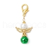 2Pcs 2 Colors Angel Brass Bell Pendants Decorations HJEW-MZ00244-3
