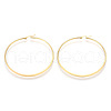 304 Stainless Steel Big Hoop Earrings EJEW-J226-001G-1