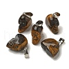 Natural Tiger Eye Pendants G-Z067-02P-13-2