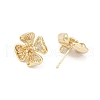 Brass Stud Earring Findings KK-Z099-05G-02-2