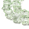 Baking Paint Transparent Glass Beads Strands X1-DGLA-A07-T8mm-KD06-3