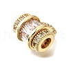 Handbag Brass Micro Pave Cubic Zirconia Beads KK-L230-13G-2