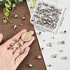 SOFPLATE 120Pcs 12 Styles 201 Stainless Steel European Beads STAS-SP0001-82-3