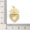 Mother's Day Brass Micro Pave Clear Cubic Zirconia Pendants FIND-Z041-20K-3
