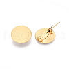 PVD Vacuum Plating 304 Stainless Steel Brooch Cabochon Settings STAS-E547-08I-G-2