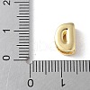 Brass Micro Pave Clear Cubic Zirconia Initial Multi-strand Links KK-S520-01G-04-3