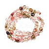 Watermelon Stone Glass Beads Strands G-C179-A6mm-15-3