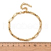 304 Stainless Steel Long Oval Link Chain Anklets AJEW-A057-10G-5
