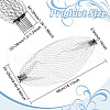Nylon Fascinator Mesh Face Veil OHAR-WH0034-10B-2