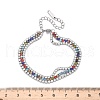 304 Stainless Steel Multi-strand Bracelets BJEW-C103-05P-5