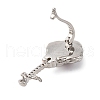 Brass Twister Clasps KK-A256-03P-2