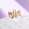 Brass Adjustable Open Cuff Rings for Women RJEW-R021-01G-1