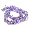 Electroplated Natural Quartz Beads Strands G-M412-01A-04-2