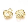 Electroplated Alloy Charms PALLOY-G267-03G-2